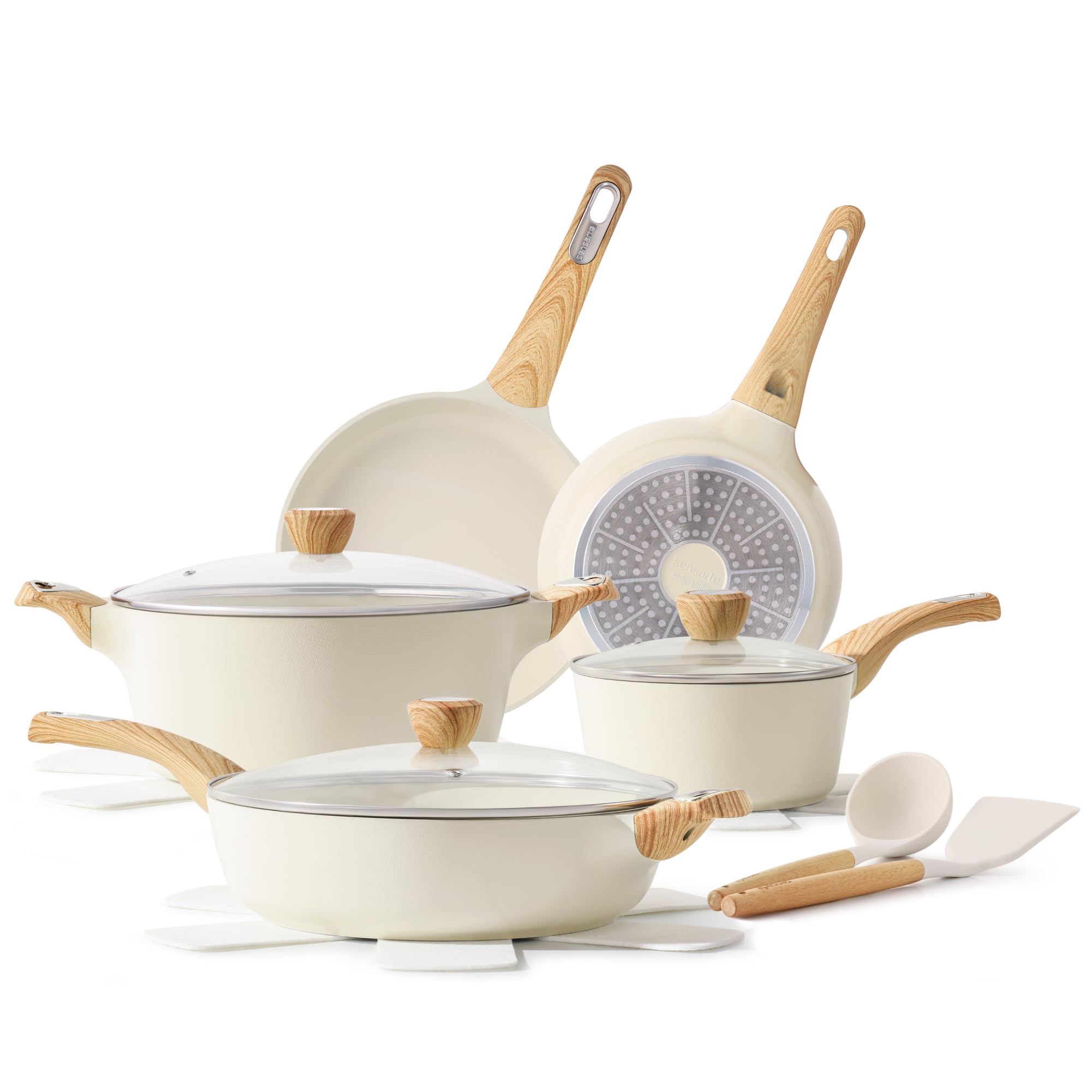 SENSARTE Ceramic Cookware Set